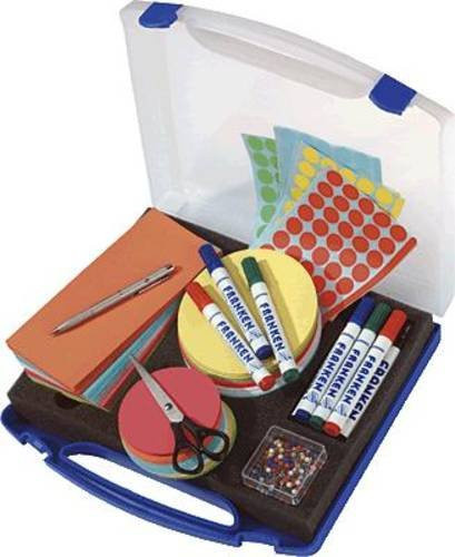 Franken Moderationskoffer MINI aus Kunststoff, 1.100 Teile, Blau, B/T/H: 34,5 x 31,0 x 6,0 cm - Bild 2