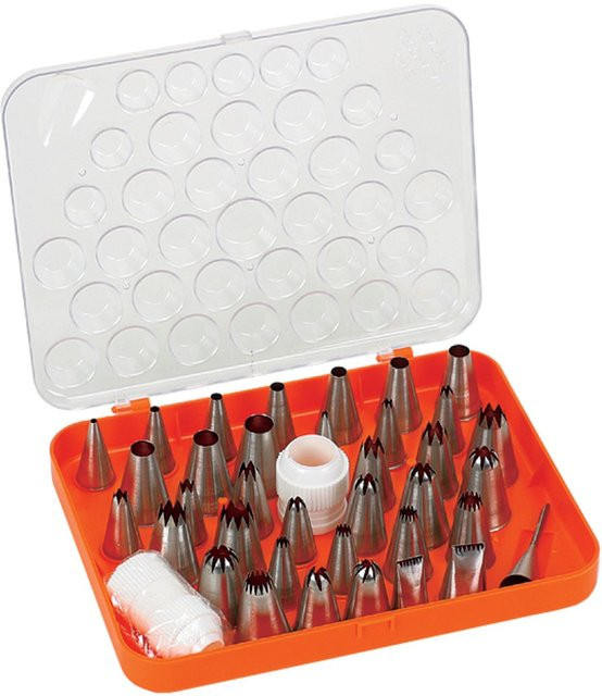 Schneider Spritztüllen-Set aus Edelstahl in Silber, 38 Stück, Höhe: 5 cm - Bild 1