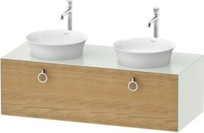 Duravit Waschtischunterschrank White Tulip in Weiß Matt, Wandmontage, B/T/H: 130 x 55 x 40,8 cm - Bild 1