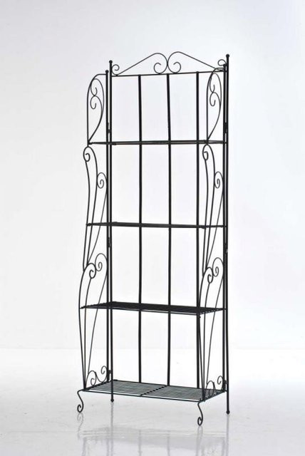 TPFGarden Standregal Lehar aus Stahl in Schwarz für Garten und Balkon B/T/H: 60 x 30 x 160 cm - Bild 1