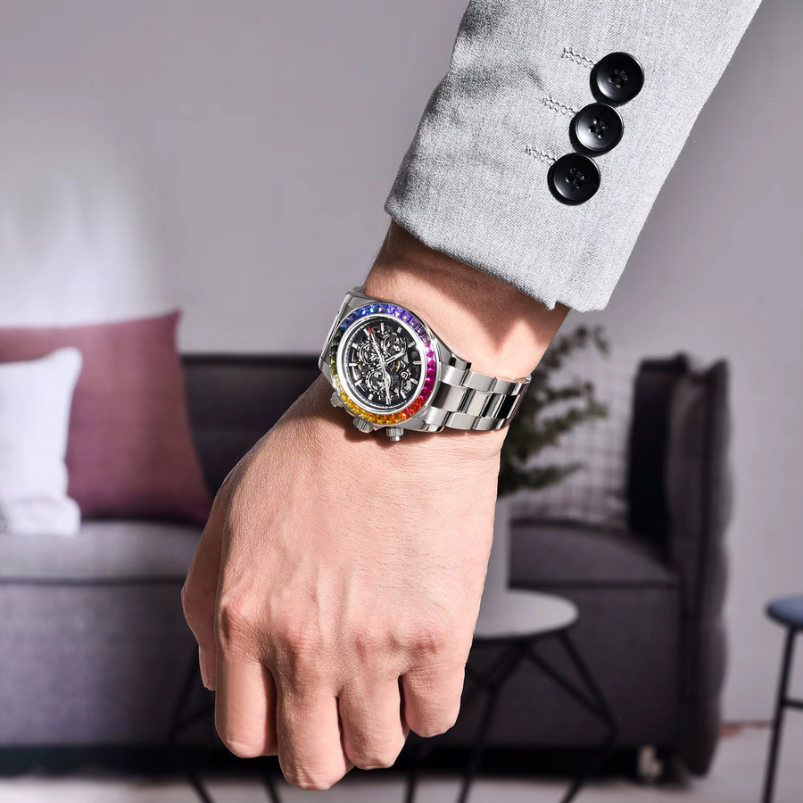 PAGANI DESIGN Chronograph, Automatik, Edelstahl, Bunt, Herren - Bild 3