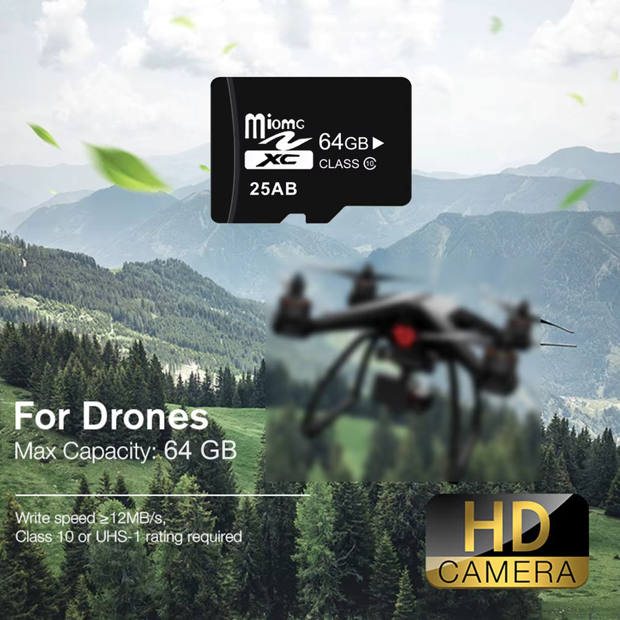 Kebidumei Micro-Speicherkarte microSD A1 Class 10 mit bis zu 60 MB/s, Schwarz, 64 GB - Bild 2