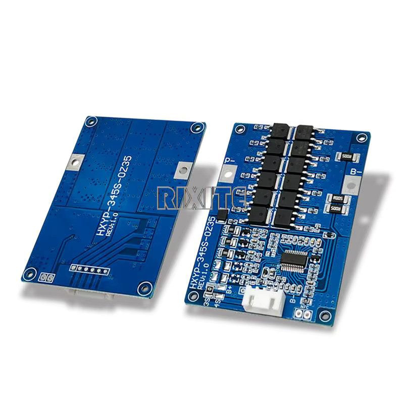 RIXITE Li-Ion Lithium Batterie BMS Schutzmodul für 18650 Akkus mit Temperaturkontrolle in Blau - Bild 2