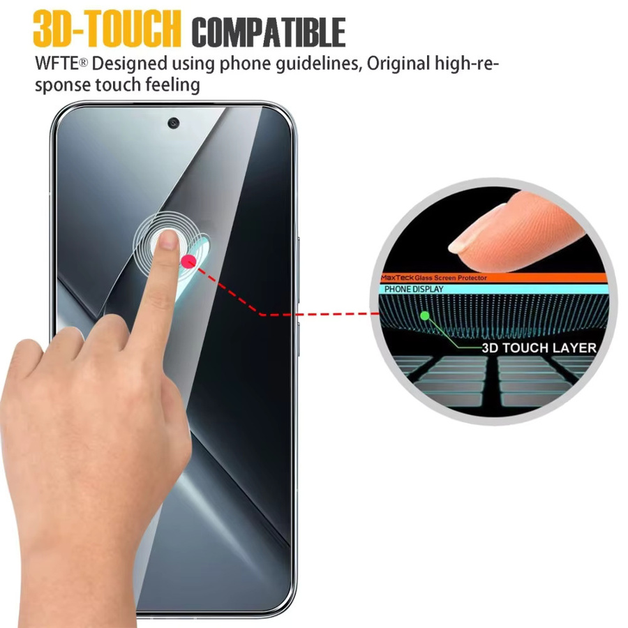 NNBILI 3 Stück 9D Vollflächige Gehärtete Glas-Displayschutzfolien für Xiaomi Poco X7 X8 Pro X8 Pro Max Serie, Transparent - Bild 3