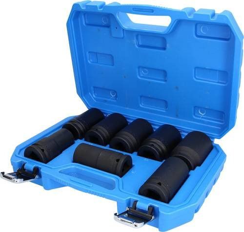 Brilliant Tools 3/4 Zoll Kraft-Stecknuss-Satz, 8-teilig, lang, Sechskant, 24 - 36 mm, aus Chrom-Molybdän-Stahl - Bild 1