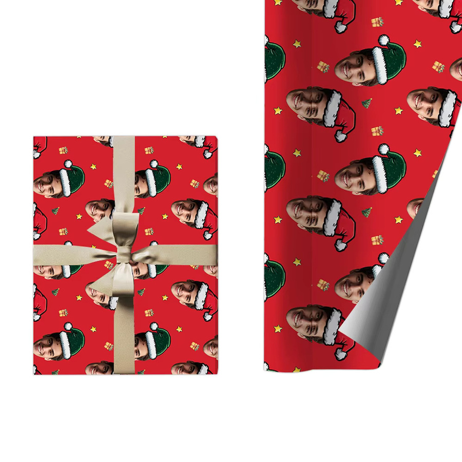 Cyuan Geschenkpapier für Weihnachtsdekoration und Party-Schokoladenkekse, Rot, B: 29,7 cm, H: 39,0 cm - Bild 5