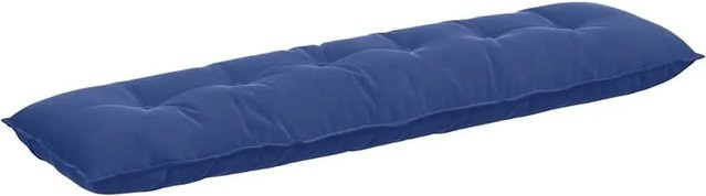 vidaXL Rückenkissen aus Cordstoff in Blau, Breite: 180 cm, Höhe: 50 cm - Bild 1