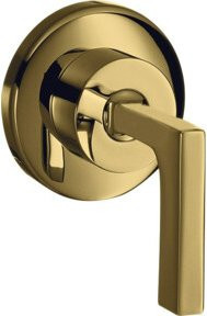 Hansgrohe Axor Citterio Fertigmontageset mit UP-Absperrventil und Hebel in Gold Optik - Bild 1