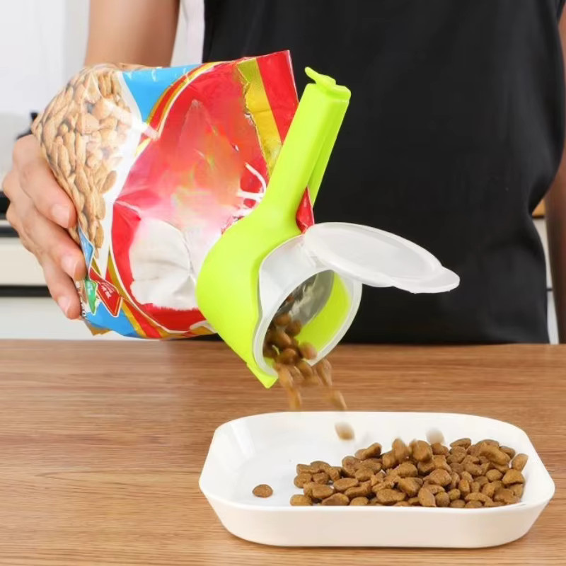 Versiegelungsclip für Lebensmittel in Blau zur feuchtigkeitsbeständigen Aufbewahrung von Snacks und Getreide - Bild 2