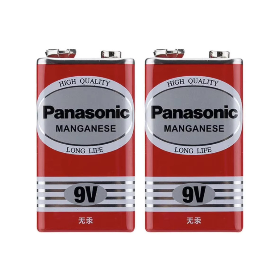 Panasonic 9V Mangan-Batterien 6F22ND in Rot - Bild 4