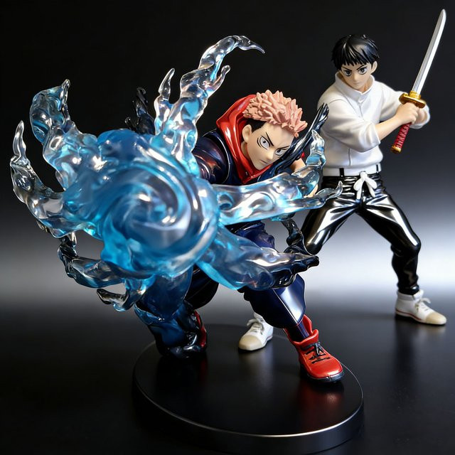 Bandai Jujutsu Kaisen Itadori Yuji Gojo Satoru, Actionfiguren, 21 cm - Bild 1