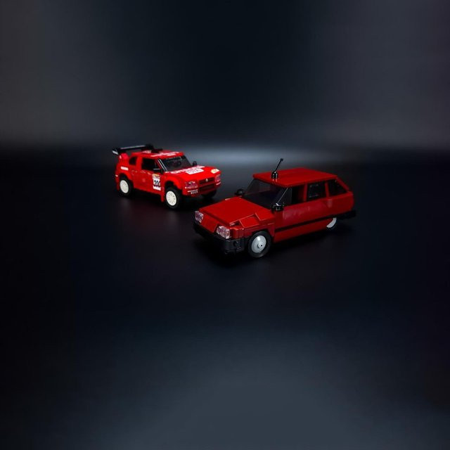PolaDeer MOC DIY Clamshells ZX Rallye Raid Evo 4 1994, Auto-Bausteine, Montagemodell - Bild 1