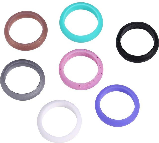 TOMTOP JMS Ring Set, Silikon, Bunt, Damen, Unisex - Bild 1