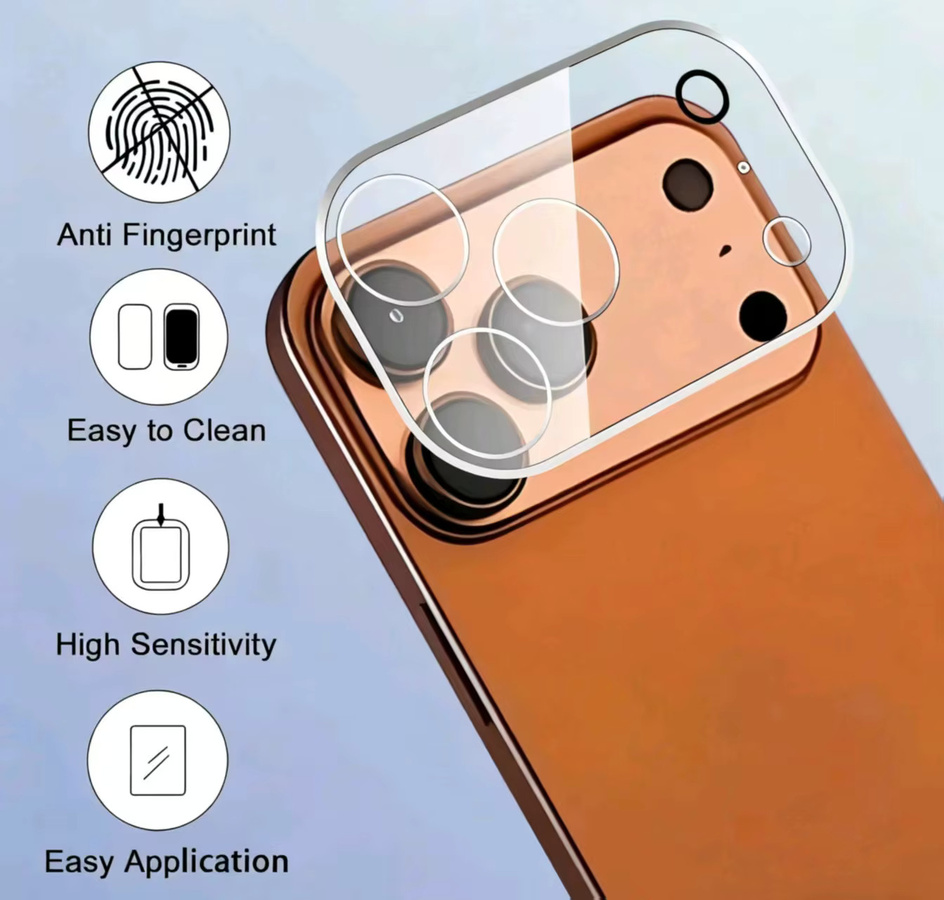 Kameraschutz für iPhone 17 Serie und iPhone 17 Air mit 3D Objektiv Glas Film und Schutzabdeckung in HD-Qualität - Bild 2