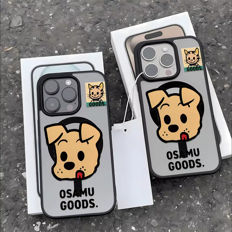 Stoßfeste Lanyard-Magnet-Telefonhülle mit mattem Hundedesign aus Acryl für iPhone 11 bis iPhone 17 Pro Max - Bild 5