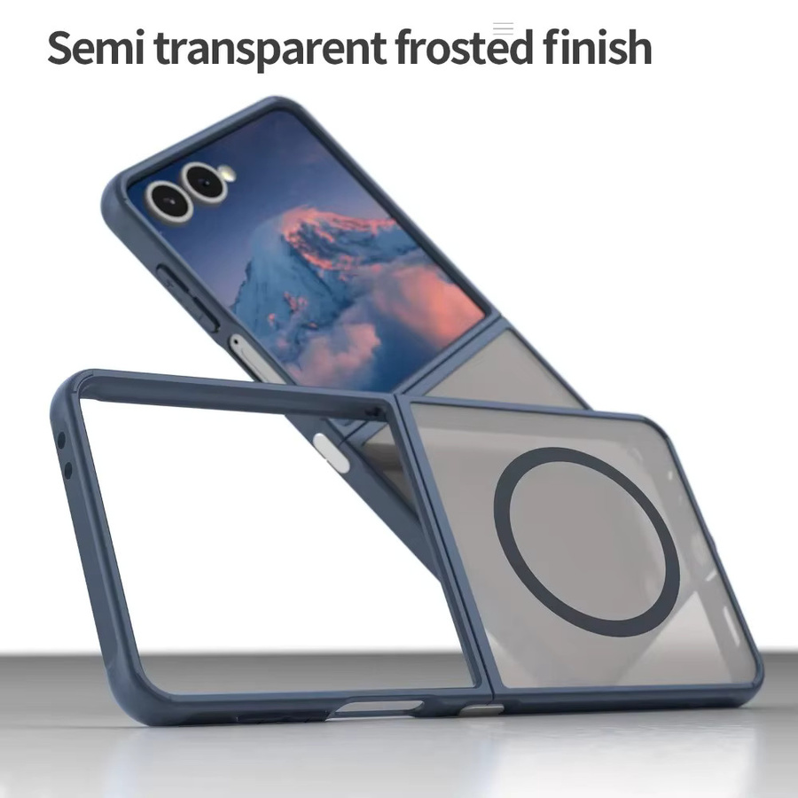 Lionxi Handyhülle für Samsung Galaxy Z Fold 7 und Z Flip 7 mit magnetischer kabelloser Ladefunktion, hartes mattes Material, Schwarz - Bild 3