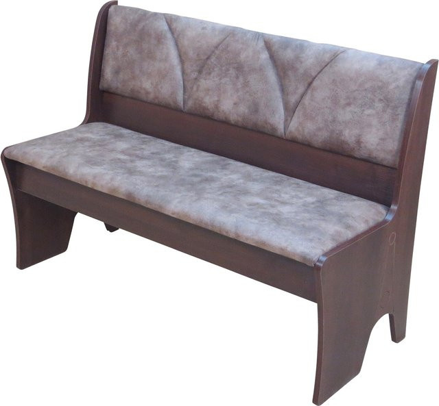 Möbel direkt online Bank Paul in Braun mit Mikrofaser-Bezug und Schuhregal, Breite: 120 cm - Bild 1