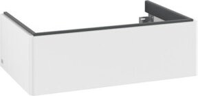 V&B Waschtischunterschrank Antao mit Auszugbeleuchtung, Farbe: Weiß lackiert, B/T/H: 78,8 x 49,6 x 25,6 cm, ohne Front - Bild 1