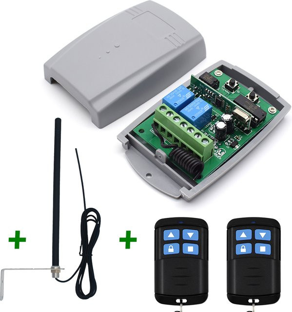 Scimagic-RC Universelles Garagentoröffner-Set mit Empfänger, Sender und Antennen-Set für 433,92 MHz - Bild 1