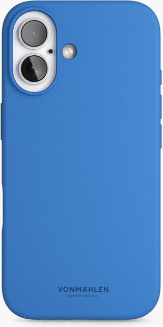 Vonmählen Soft Silicone Case MagSafe kompatible Schutzhülle für iPhone 16 in Sky Captain Blue - Bild 1