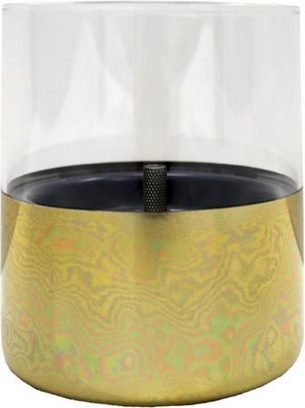 Tenderflame Tischfeuer Lilly Kerze aus Gold Glas mit 250 ml