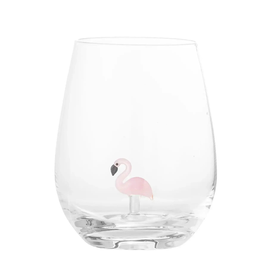 Bloomingville Trinkglas Misa Flamingo aus Glas - Bild 1