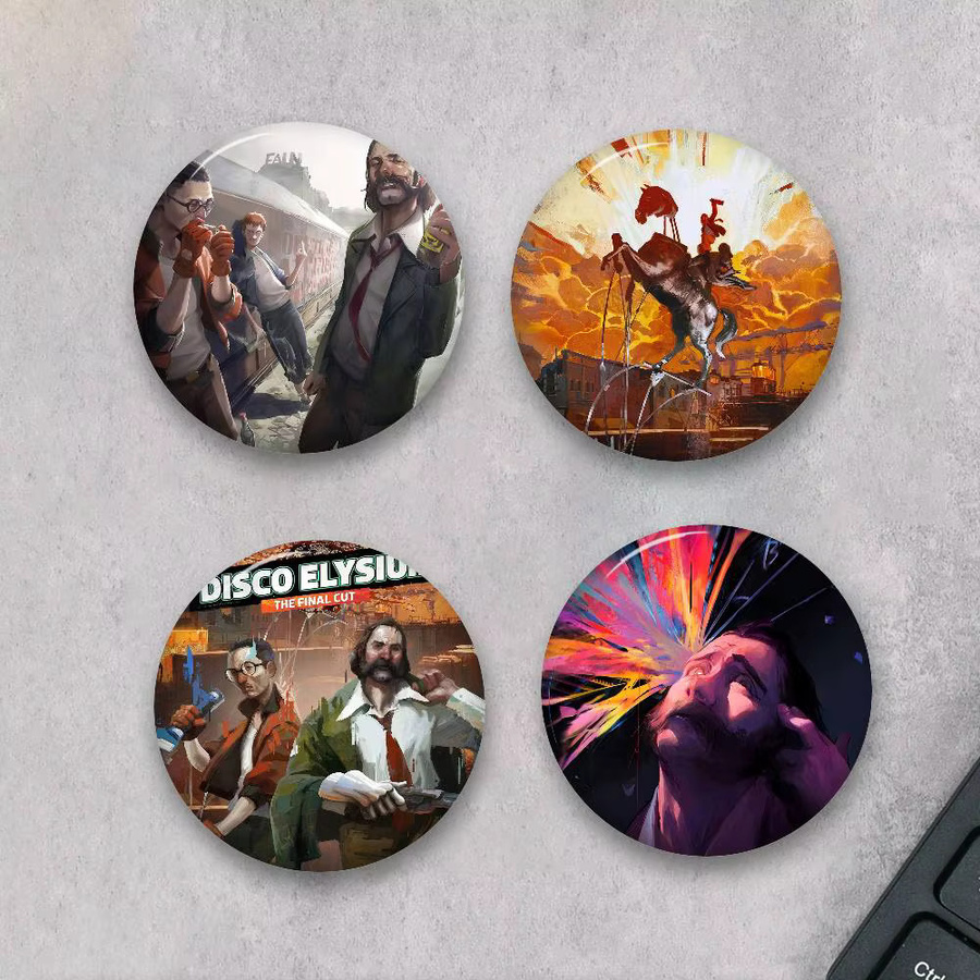 Anstecknadel D-Disco Elysium, Metall, Kinder - Bild 1