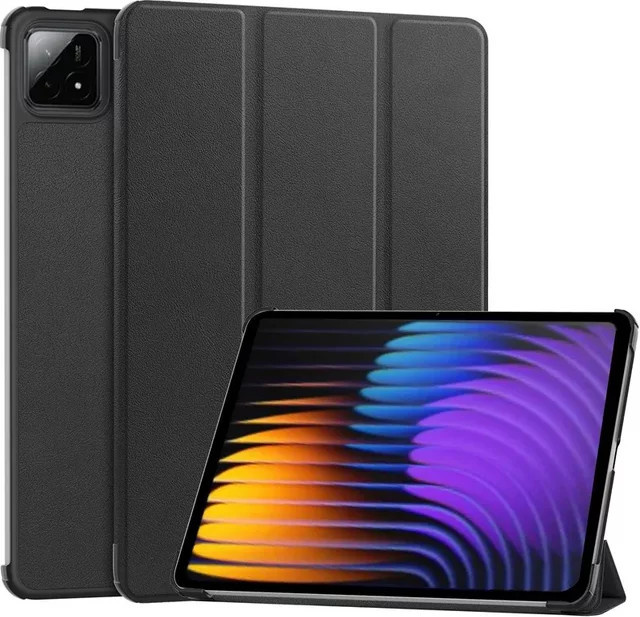 Smart Case für Xiaomi Pad 7 Pro 11,2 Zoll aus PU Leder mit Tri-Folding Ständer und magnetischer Abdeckung in Blau oder Schwarz - Bild 1