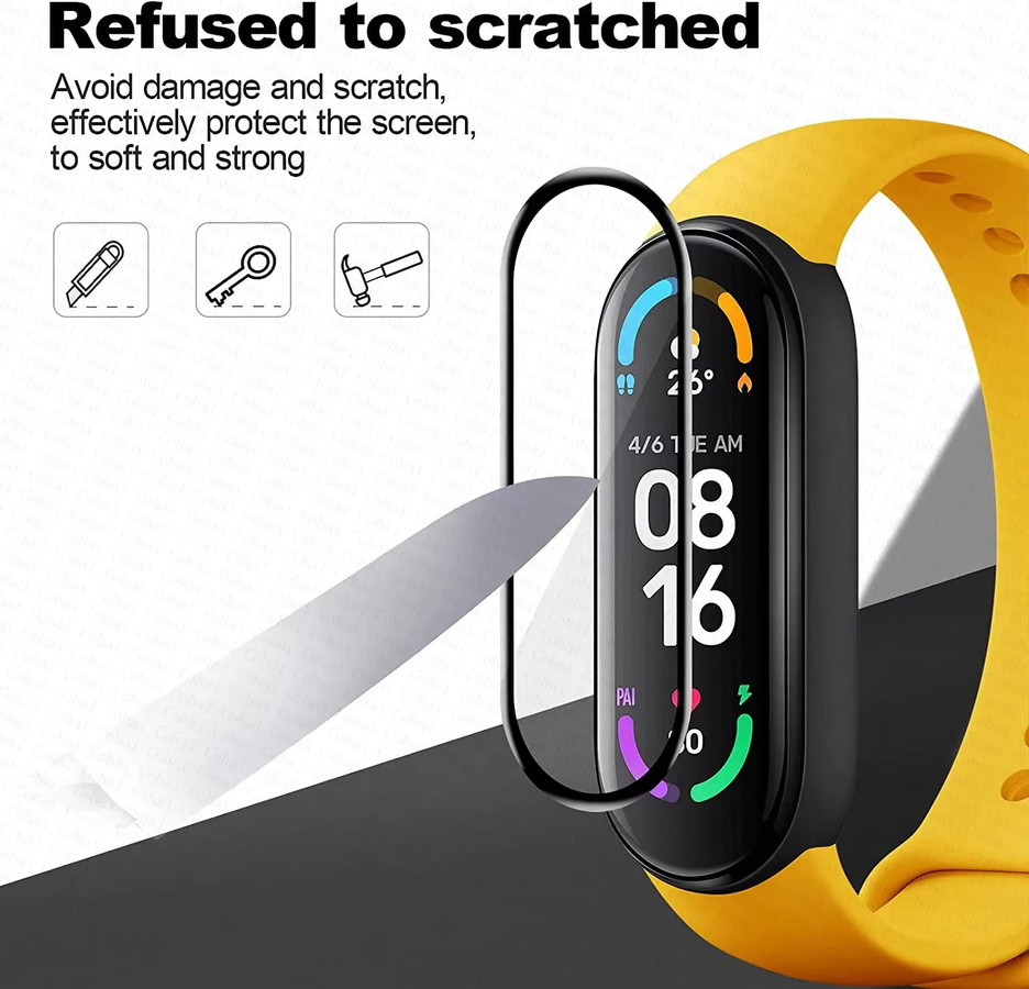 Xiaomi Displayschutzfolie für Mi Band 9 10, flexibler und kratzfester Schutzfilm in Transparent - Bild 4
