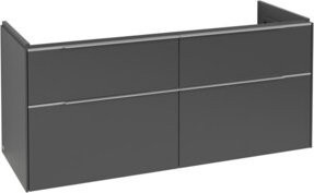 Villeroy & Boch Waschtischunterschrank Subway 3.0 in Grau, Wandmontage mit LED-Beleuchtung und Schubladen, B/T/H: 127,2 x 57,6 x 47,8 cm - Bild 1