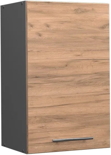 Vicco Hängeschrank Fame-Line Küchenschrank in Anthrazit und Eiche mit Softclose-Scharnieren und Einlegeboden, Breite: 45 cm - Bild 2