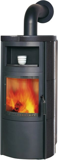Hark Vito WW GT ECOplus Kaminofen wasserführend in Meteorschwarz mit Keramikofenkacheln, 8 kW - Bild 1