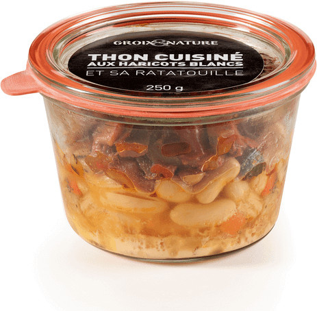 Groix & Nature Thunfisch mit weißen Bohnen und Ratatouille 250 g - Bild 1