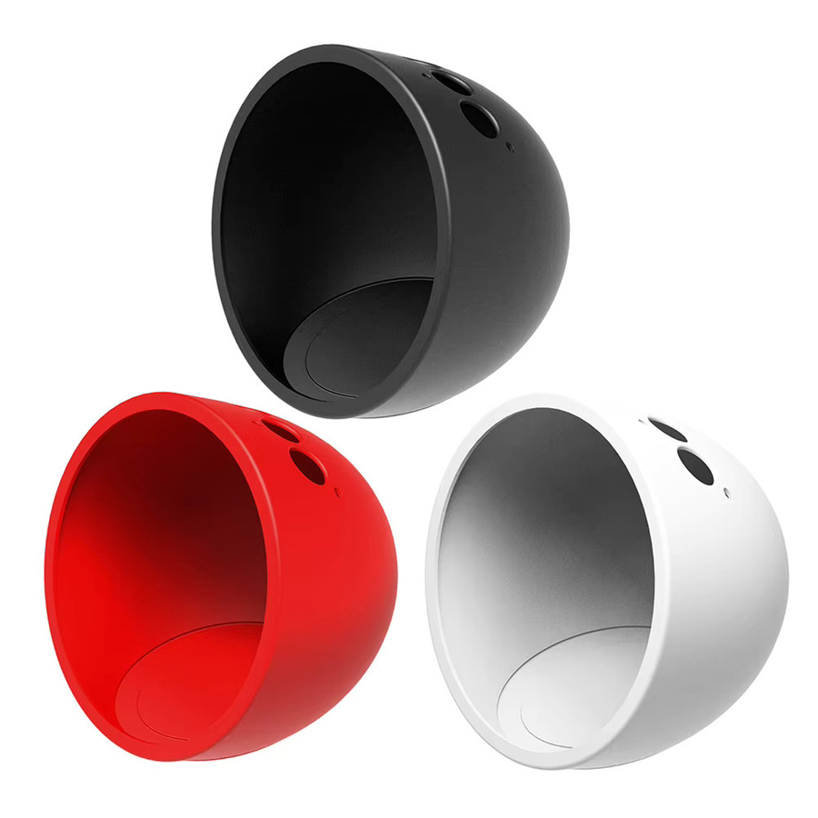 ALLOYSEED Silikon-Schutzhülle für Echo Spot 2024, kratzfester Fallschutz und staubdichte Abdeckung in Schwarz oder Rot - Bild 4