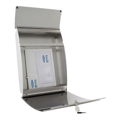Rottner Briefkasten Depot aus Edelstahl in Grau, B: 32 cm, H: 44,5 cm - Bild 2