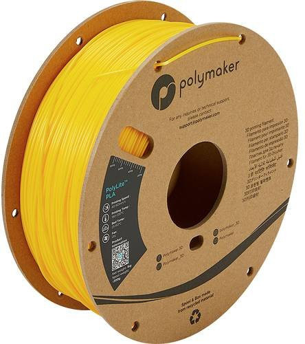 Polymaker PolyLite PLA Filament 1.75mm Gelb 1000g für FDM-Drucker - Bild 1