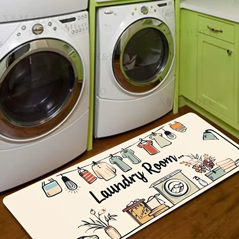 VIKAMA Bodenmatte im Cartoon-Stil, rutschfester und waschbarer Teppich für Badezimmer und Küche, mehrfarbig, B/T: 60 x 40 cm - Bild 4