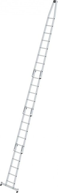 MUNK Aluminium-Glasreinigerleiter mit Nivello Traverse und 23 Sprossen in Silber - Bild 1