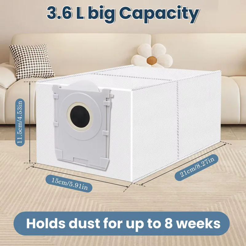 Ecovacs Ersatzbeutel für Deebot X8 Pro OMNI, X8 OMNI, X9 Pro Omni, T50 Pro OMNI, T50 MAX OMNI, T50 OMNI, T80 Omni und T80 Pro Omni in Weiß - Bild 3