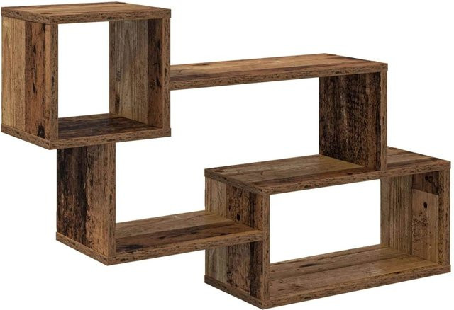 vidaXL Schwebendes Regal Wandhalterung aus Holz in Braun, Modernes Design, B/T/H: 87 x 20 x 55 cm - Bild 1