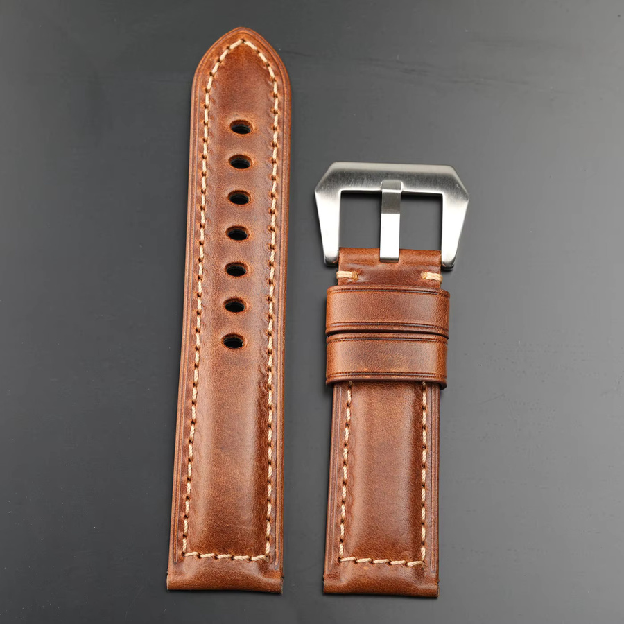 Raystray Armband, Leder, braun-gelb, Vintage, Herren - Bild 2