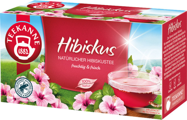 Teekanne Hibiskus Früchtetee, Teebeutel, 40g - Bild 1