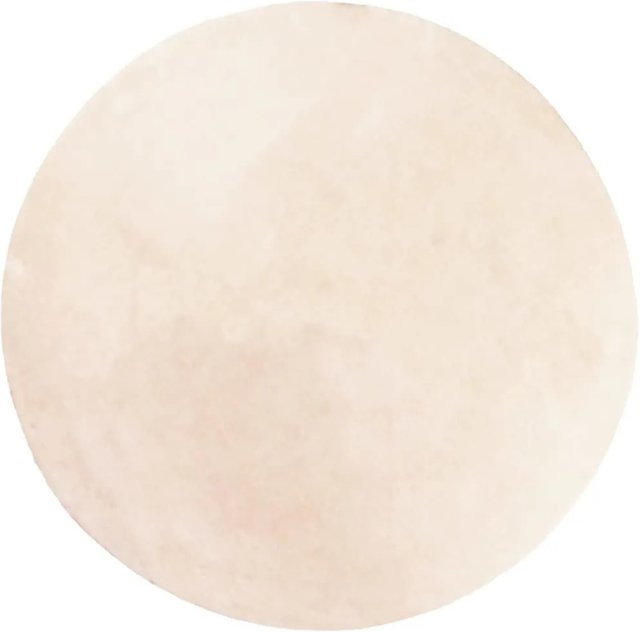 vidaXL Teppich HUARTE Kurzflor in Beige, rund, Ø 120 cm, waschbar und rutschfest - Bild 1
