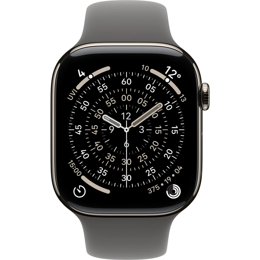 Apple Smartwatch, Series 11, GPS, Cellular, 46 mm, Titan, Steingrau, Unisex - Bild 2