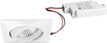 Brumberg LED-Einbauleuchte quadratisch in Strukturweiß, dimmbar, 6W, 430 lm - Bild 1