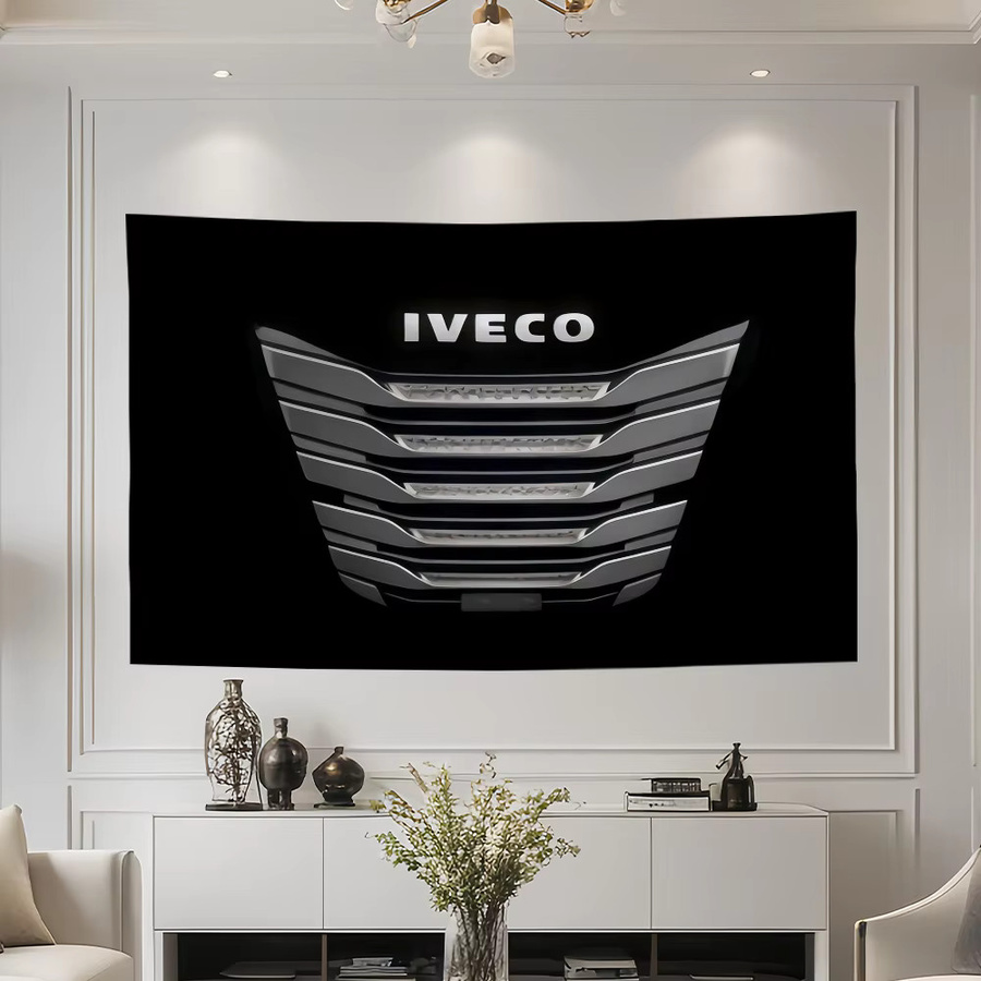 Dekorative Kunst-Flagge i-IVECO in Schwarz, B/H: 60,0 x 40,0 cm - Bild 3