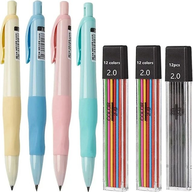 Kawaii Delphin Druckbleistift-Set mit 2 mm HB Graphitmine für Schule und Zeichnen - Bild 1
