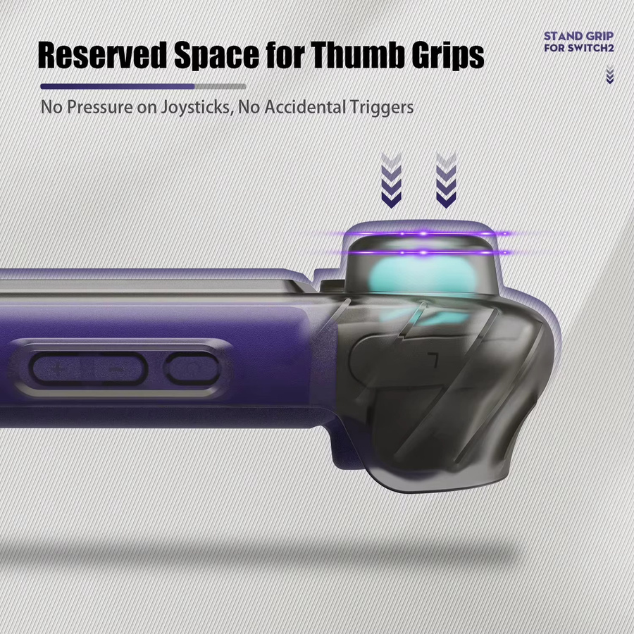 Skull & Co. Savage Raven Hardshell Frontabdeckung mit StandGrip Schutzhülle für Nintendo Switch 2 in Purple - Bild 4