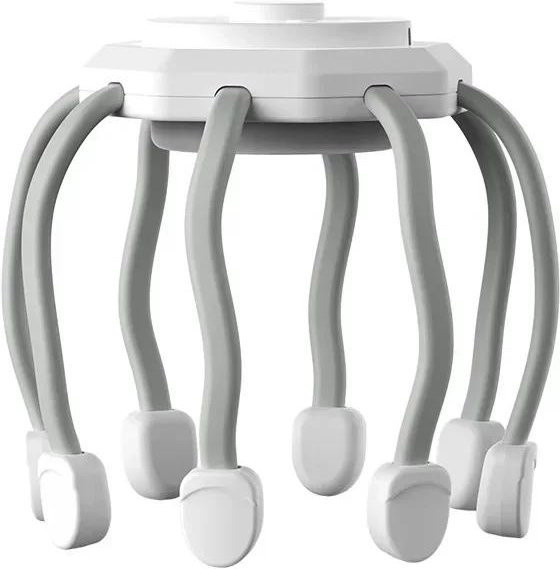 Noocuxuekon Elektrisches Oktopus-Kopfmassagegerät, Weiß, Rote Lichttherapie - Bild 1