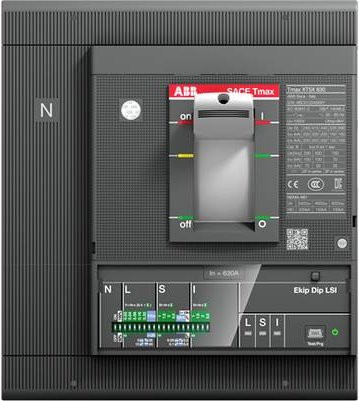 ABB XT5H 400 EKIP DIP Leistungsschalter in Grau mit Einstellbereich 250 - 2500A und Schaltspannung bis 690 V/AC - Bild 1